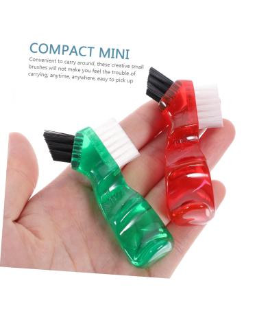 Lurrose Miniature Prosthetic Toothbrush Set - 4 Double-Sided Cleaning Brushes for Dentures | Microburst and Malpinsel Design for Effective Prosthesis Care - Buy Online on GoSupps.com