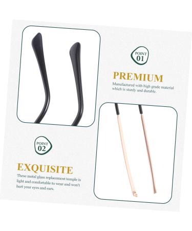 Gleavi 12 Pairs Replacement Glasses Legs - Metal Spare Parts for Sunglasses & Glasses Repair Set (14x4cm) - Buy Online on GoSupps.com