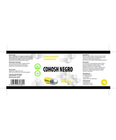 Grape Silver Candle (Black Cohosh) Root Extract 100mg - 120 Vegan Capsules | Standardized 5% Triterpene Glycosides | Lab Tested - Buy Online on GoSupps.com