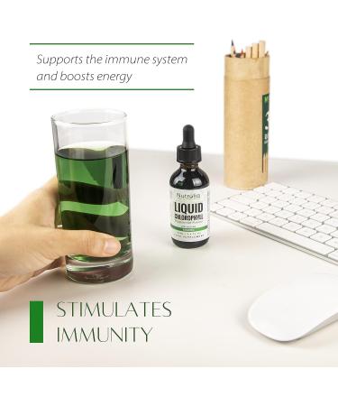 Nutroliq Liquid Chlorophyll Drops 60ml - Herbal Extract for Healthy Weight Management and Immune Support - Peppermint Flavor - Buy Online on GoSupps.com
