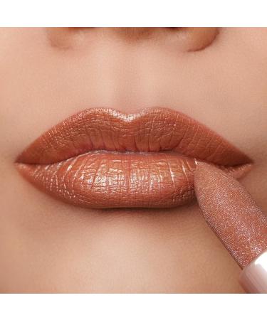 Oulac Bronze Shimmer Lipstick for Women - Moisturizing Tinted Lip Balm with Shea Butter - Vegan Gluten-Free Formula for Hydrated & Smooth Lips - Precious Moment (PG06) - Buy Online on GoSupps.com