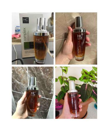 HC COMPLEX 100% Herbal Hair Care Lotion 3.5 fl oz - Anti Frizz Serum for All Hair Types | Strengthens, Nourishes, and Smoothens Hair - All Natural Formula for Damaged, Dry, Thin, and Thickening Hair - Buy Online on GoSupps.com