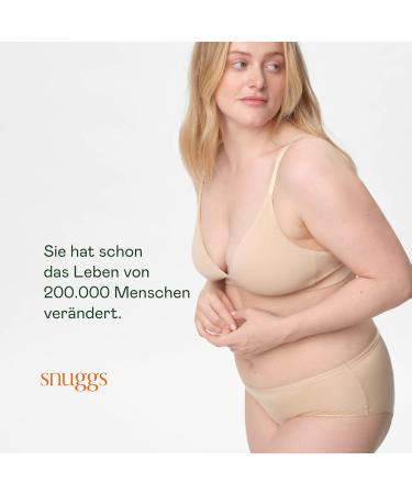 Snuggs Classic Menstrual Underwear for Strong Bleeding | Thin & Absorbent | Sustainable Recycled Nylon | Made in EU | XL Beige Option - Buy Online on GoSupps.com