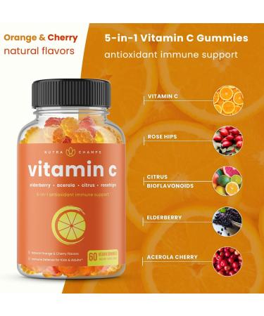 NutraChamps Biotin Gummies and (2-Pack) Vitamin C Gummies Bundle - Buy Online on GoSupps.com