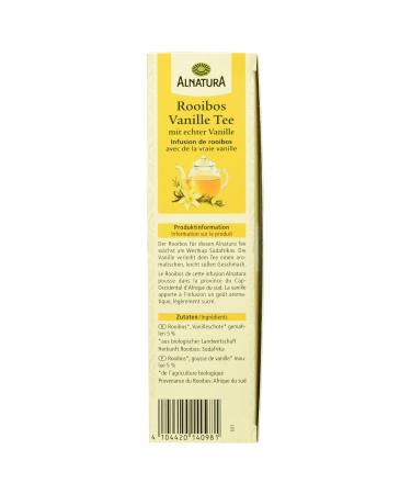 Alnatura Organic Rooibos Vanilla Tea - 20 Bags (30g) | Authentic Vanilla Flavor | Shop Internationally - Buy Online on GoSupps.com