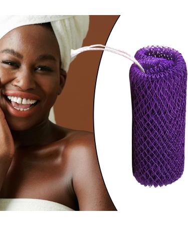 AfricanNet Skin Smoothing Scrubber Portable Body Deep Cleansing for Women Men Travel Gym Daily Care Purple - Buy Online on GoSupps.com