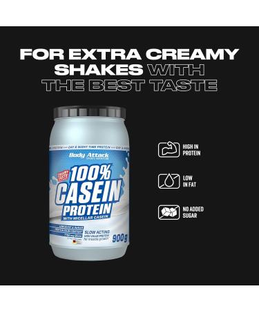 Body Attack 100% Casein Protein Amino Acids - Muscle Building Protein Low Carb - Mass Gainer - For Sportsmen Athletes and - Buy Online on GoSupps.com