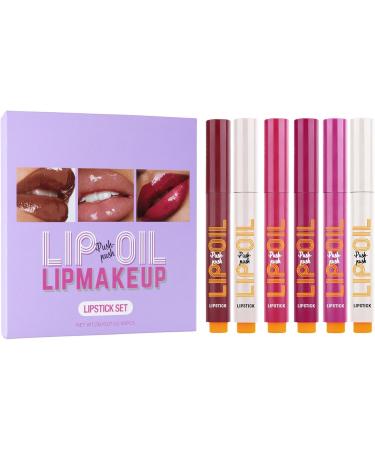  Voihamy Click Lip Gloss Click Lipstick Pen Lip Stains Lipstick Set of 6 for Women | Plump Lipstick Lip Gloss Waterproof Lip Oil for Girls and Women - Buy Online on GoSupps.com