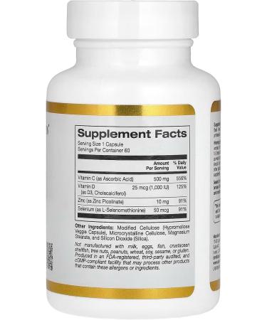 Immune 4 Immune System Support Compatible With California Gold Nutrition 60 Capsules + Bonus Pill Organizer Weekly Pill Organizer Mini - Buy Online on GoSupps.com