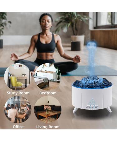 McBazel Volcano Flame Humidifier with Bluetooth Speaker - 350ml 3-Speed Timer Auto Shutdown Color Change & Remote Control | Shop Internationally - Buy Online on GoSupps.com