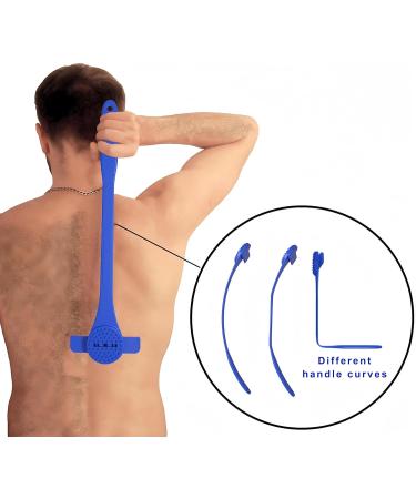 Shop 2-in-1 Manual Body Back Shaver for Men & Women 9 Blades Bendable Handle Ultimate Hair Removal for Beard Chest Armpits Legs & Bikini International Shipping Available - Buy Online on GoSupps.com