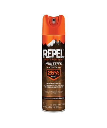 Repel 94139 HG-94139 Insect Hunters Formula with Earth Scent 25% DEET, 6.5, Case Pack of 1