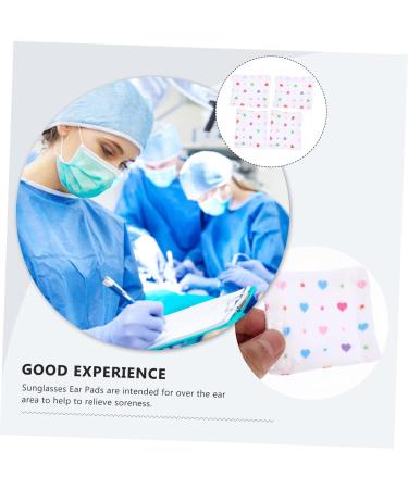 Lurrose 20 STK Ear Cup Earrings & Mask Glasses Holder - Cotton Polyester Ear Pads for Glasses & Sunglasses - 5 Pieces (5.5x5.5cm) - Buy Online on GoSupps.com