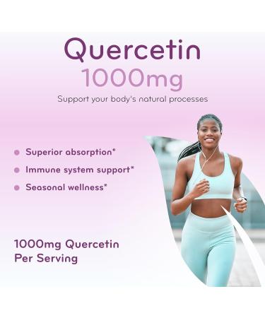 Advanced Zinc Quercetin with Bromelain Formula - Triple Immune Support Quercetin Complex for Daily and Seasonal Immune System Wellness Support - Made in a cGMP American Facility (120 Servings) 240 Count (Pack of 1) - Buy Online on GoSupps.com