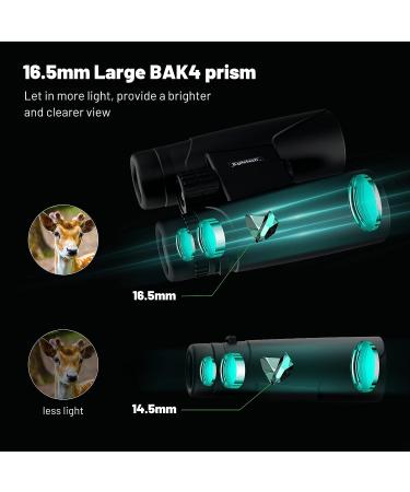 Kylietech 12X42 Binoculars with Phone Adapter | HD Waterproof Compact Binoculars for Bird Watching, Hunting, Hiking, Sports, and Concerts - Buy Online on GoSupps.com