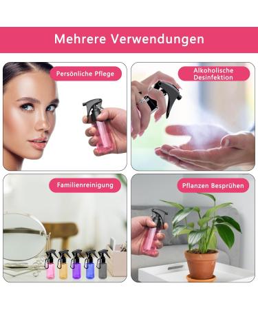 Small Spray Bottles Set - 5 Transparent 60ml Travel Size Mini Water & Alcohol Spray Bottles for Hair Flowers & Cleaning - Buy Online on GoSupps.com