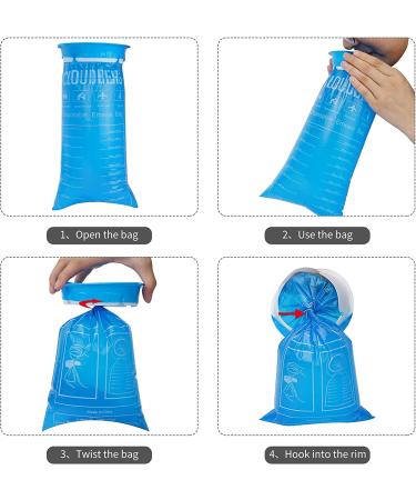 24 Pack Blue Emesis Bags - 1000ml Disposable Vomit Bags for Morning Sickness - Portable Nausea Bags for Pregnant Women - Leak Resistant Design - Ideal for Car and Travel - Buy Online on GoSupps.com