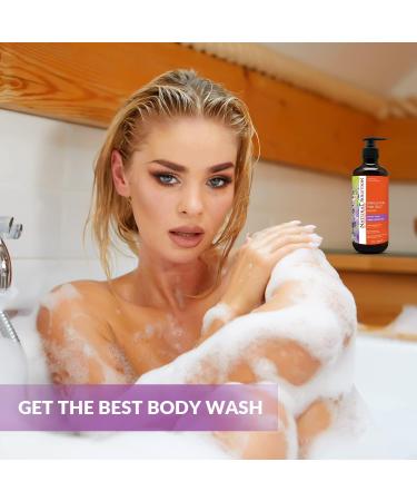 Natural Solution Moisturizing Shower Gel, Purifying & Nourishing with Organic Lavender Oil, for All Skin Types Himalayan Pink Salt Body Wash, 500 ml Each, Pack of 4 - Buy Online on GoSupps.com
