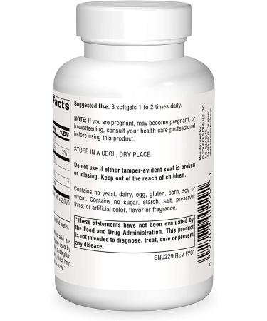 Source Naturals Evening Primrose Oil 500mg Softgels - Hexane-Free, Cold-Pressed, 90 Count - GLA Yield 50mg - Pack of 1 - Buy Online on GoSupps.com