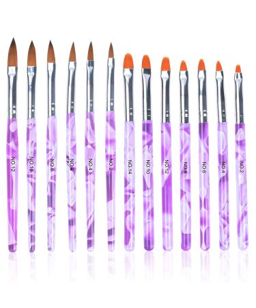 Smatime 13-Piece Nail Art Brush Set | Professional Gel & Acrylic Brushes for Salon Nail Care & DIY Designs - Buy Online on GoSupps.com
