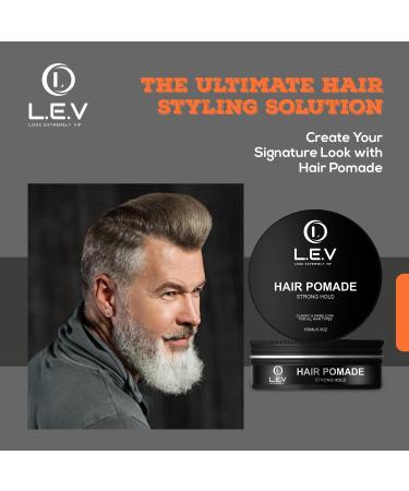 LEV Premium Barber Grade Hair Styling Matte Cream - Strong Hold Texturizing Cream for Men | Ideal for Long Hair & Hair Textures - Buy Online on GoSupps.com