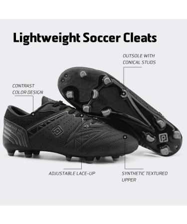 DREAM PAIRS Men's Cleats Football Soccer Shoes 10.5 - 859 Black/Dark Grey - Buy Online on GoSupps.com
