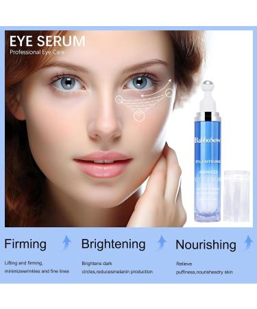 5% Caffeine Eye Serum & Cream | Anti-Aging Under Eye Roller for Wrinkles & Dark Circles - Buy Online on GoSupps.com