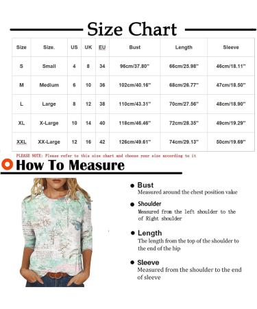 oelaio 2024 Casual Tops for Womens 3/4 Sleeve Floral Print Tshirts Shirts Trendy Cozy Crewneck Pullover Loose Summer T Shirt Khaki Medium - Buy Online on GoSupps.com