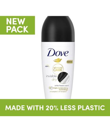 Dove Advanced Care Invisible Dry Anti-perspirant Deodorant pack of 6 with Triple Moisturising technology roll-on for 48 hours of protection 50 ml Fresh 8.33 ml (Pack of 6) - Buy Online on GoSupps.com