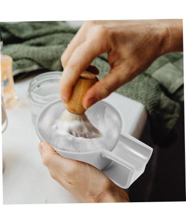 Angoily Shaving Foam Shell - Travel Beard Soap Bowl Razor Brush Mug & Hand-held Cup for Men - Perfect for Hairdressers & On-the-Go Shaving - Buy Online on GoSupps.com