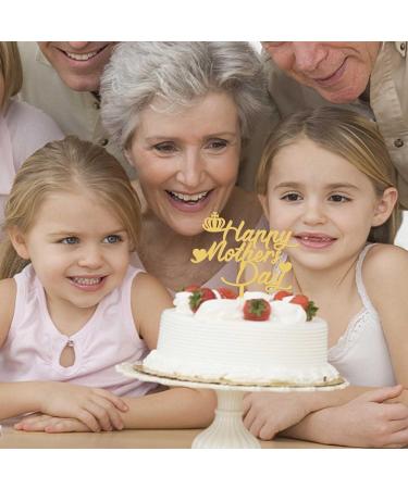 10Pcs Happy Mothers Day Cake Topper Mothers Day Decorations Acrylic Happy Mothers Day Topper Cupcake Cake Topper Gold Glitter Cake Sticks Cake Decorations for Mother's Day Party Suppliers - Buy Online on GoSupps.com