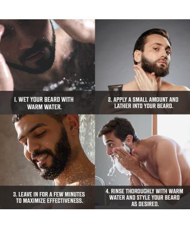 Viking Revolution Men's Beard Dye - Dark Brown Grey Reducing Shampoo & Conditioner - Mustache Color & Beard Wash 4 Oz - Buy Online on GoSupps.com