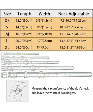 Senristar Personalized Reflective Leather Dog Collar - Engraved Name Tape for Small Medium Large Dogs & Cats (XL 3.0 cm Width 45-55 cm Neck Pink) - Buy Online on GoSupps.com