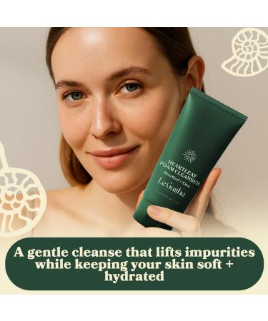 LE GUSHE Heartleaf Foam Face Wash - Gentle Facial Cleanser for Deep Cleansing - With Cica & Hyaluronic Acid - Soothing Face Wash for Women - Inspired by Korean Skin Care (150 ml/5.07 fl oz) - Buy Online on GoSupps.com
