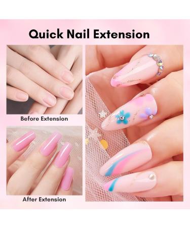 Makartt Poly Nail Extension Gel: Nail Thickening Acrylic Extension - Starter Polish Pink & Cheeky - Buy Online on GoSupps.com