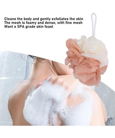 Mesh Bathing Ball | Elegant Body Brush & Loofah for Men & Women | Clean Skin Shower Sponge Puff - Buy Online on GoSupps.com