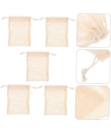 AUTSUPPL 5pcs Soap Storage Bag Luffa Body Scrub Soap Saver Soap Exfoliating Soap Pouch Bag Soaps Cotton Linen - Buy Online on GoSupps.com