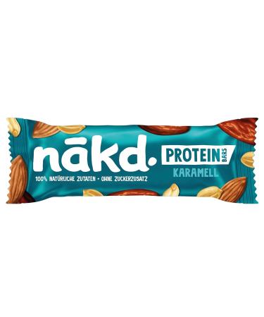 N kd.Protein Caramel Protein Bar | 7g Vegan Vegetable Protein | 100% Natural Ingredients | No Added Sugar | 16 x 45g | Healthy Snack - Buy Online on GoSupps.com