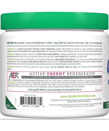 CytoGreens - Acai Berry Green Tea - 14 serving 125-gram - Buy Online on GoSupps.com
