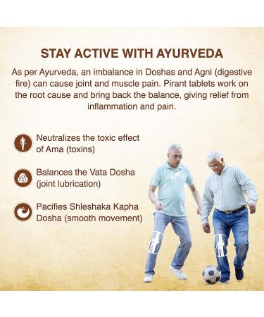 Ayurveda Pirant Tablet for Joint & Muscle Health - Reduce Inflammation, Morning Stiffness & Joint Pain | Arthrozene Joint Supplement - Buy Online on GoSupps.com