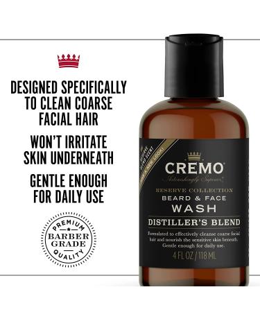 Cremo Reserve Collection Distiller's Blend Beard & Face Wash - 4 fl oz - Buy Online on GoSupps.com