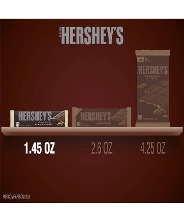Hershey's Milk Chocolate with Almonds Candy Bulk Bars (1.45 oz, 36 ct) - Buy Online on GoSupps.com