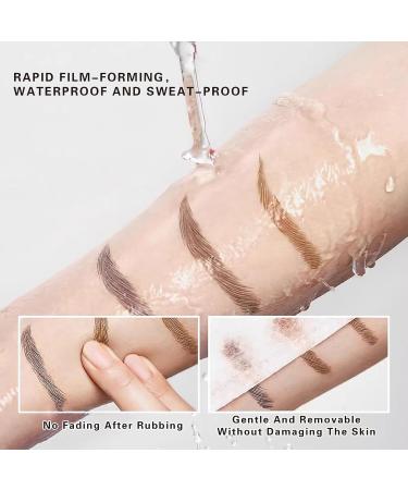 LXZJJM Bifurcated Water Eyebrow Pencil Liquid Eyebrow Pen Waterproof Brow Pen with Micro-Fork Tip Creates Natural Looking Brows Effortlessly (#03 Dark Brown) - Buy Online on GoSupps.com