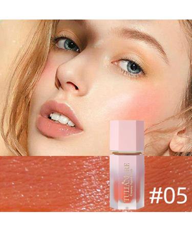 Liquid for Cheeks | Waterproof Super Dewy Liquid Stick Cream Face Natural Smudgeproof Long-Wearing Cream for Lips Eyes Cheek Fovolat 05# - Buy Online on GoSupps.com