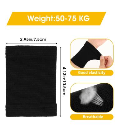 WLLHYF Wrist Compression Sleeves - 2 Pairs Carpal Tunnel Brace Comfortable Elastic Hand Support for Men & Women - Ideal for Arthritis Tendonitis Sprains & Workouts - Black - Buy Online on GoSupps.com
