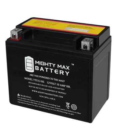 Mighty Max Battery YTX12-BS 12V 10AH Battery for Suzuki VL800 Boulevard C50 01-14