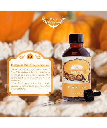 SALKING Pumpkin Pie Essential Oil 120ml - Premium Fragrance for Diffuser, Candle & Soap Making - Autumn Scented Oil for Halloween & Thanksgiving - Buy Online on GoSupps.com