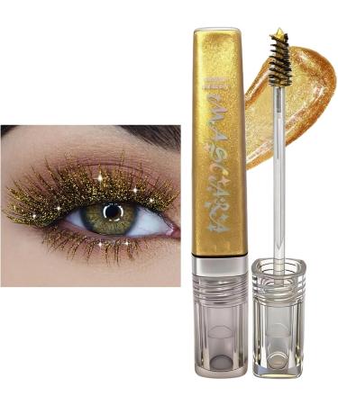 Glitter Mascara for Women - 5g Textured Creamy Anti-Smudge - Lengthening Mascara Smudge Resistant | For Sensitive Eyes Women Mothers Girlfriends Evenings Weddings - Buy Online on GoSupps.com