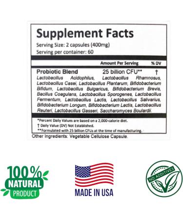 ProbioLac - Advanced Probiotic Blend - 25 Billion CFU 18 Probiotic Strains - Supports Gut Health and Digestive Balance - Buy Online on GoSupps.com