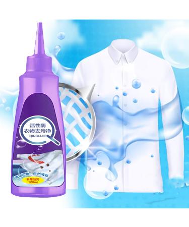LOVEMETOO Laundry Stain Quik Sure Active Enzyme Laundry Stain Remover Garment Stubborn Stain Cleaner Oil Remover Active Enzymatic Laundry Cleaning